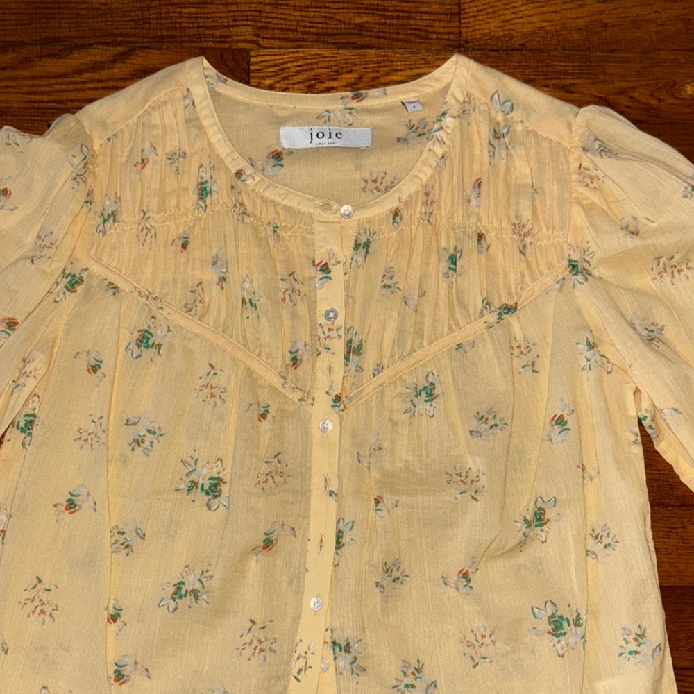 Floral Button-Up Blouse